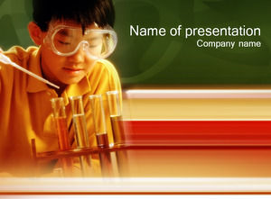 Students do chemical experiments ppt template