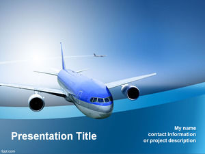 Suitable for air passenger and freight transport ppt template