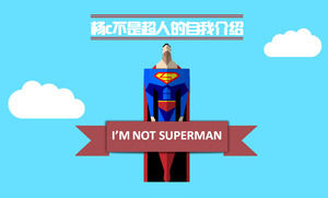 Superman template ppt creativo curriculum