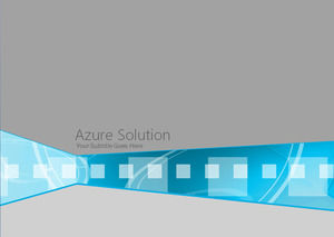 Translucidă caseta de trei - dimensionale albastru creativ vizual - gri atmosferic șablon ppt de afaceri