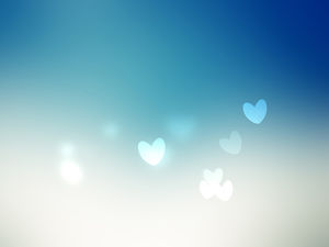 azul plantilla de diapositiva elegante amor transparente