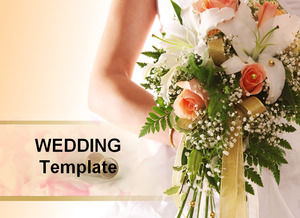 Two sets of wedding themes simple ppt template