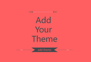 Ultra simple and concise fashion simple ppt template