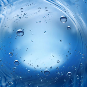 Water and bubbles blue and elegant ppt picture
