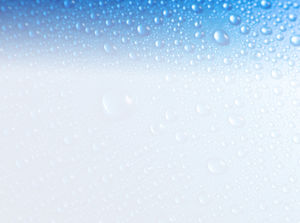 水滴背景光藍幻燈片圖片