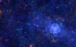 Acuarelă albastru imagine de fundal cosmic