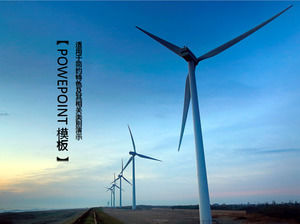 generarea de energie eoliană de protecție a mediului verde șablon ppt