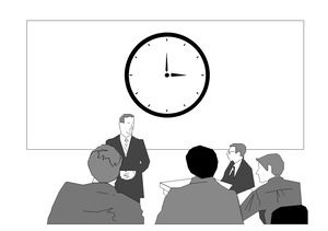 Workplace scene clip art ppt material