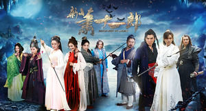 "Xiao Xin Shiro Lang" szablon telewizja motyw ppt