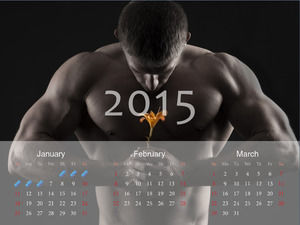 Year full year calendar ppt template